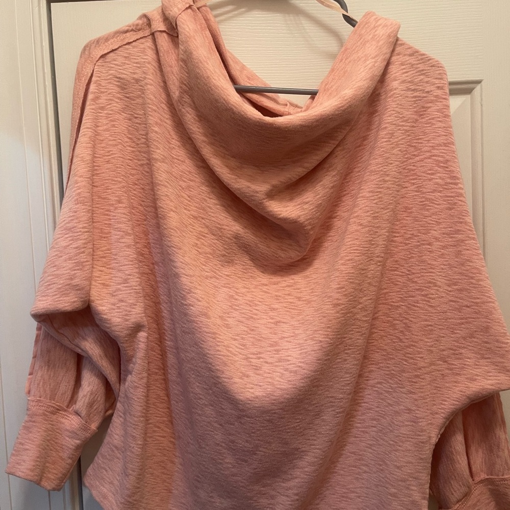 Umgee Soft Pink Cowl Neck Sweater
